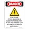 Signmission OSHA Danger Sign, Stay Clear If This, 7in X 5in Decal, 5" W, 7" L, Portrait, Stay Clear If This OS-DS-D-57-V-1864 - alternate 1